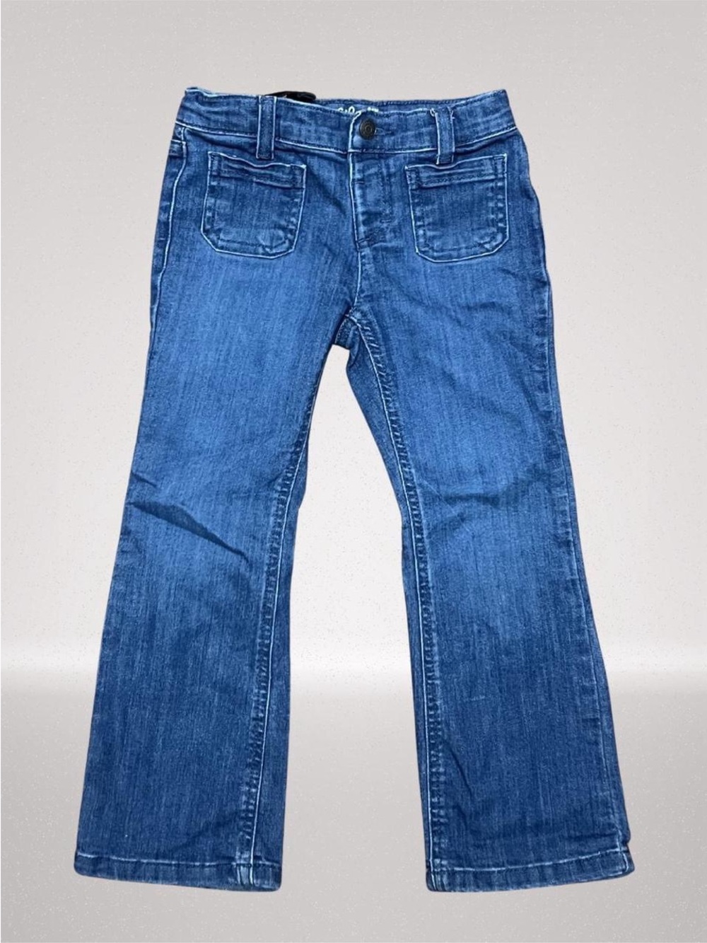 Cat & Jack Girls Bootcut Jeans Size 5 Medium Wash Blue Denim